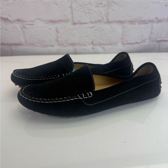 M Gemi Italian Black Suede Loafers 42 Men’s 9 - Picture 2 of 7